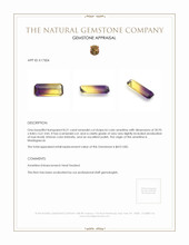8.21 Ct. Bi Color Ametrine from Madagascar Appraisal