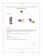 6.81 Ct. Ametrine from Madagascar Appraisal