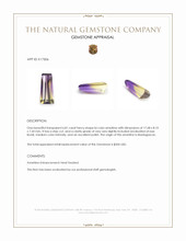 6.81 Ct. Ametrine from Madagascar Appraisal