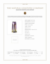 6.81 Ct. Bi Color Ametrine from Madagascar Scan Report