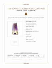 10.05 Ct. Bi Color Ametrine from Madagascar Scan Report