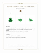 1.30 Ct. Tsavorite Garnet from Tanzania Appraisal