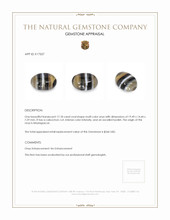 17.18 Ct. Cabochon Onyx from Madagascar Appraisal