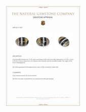 17.18 Ct. Cabochon Onyx from Madagascar Appraisal