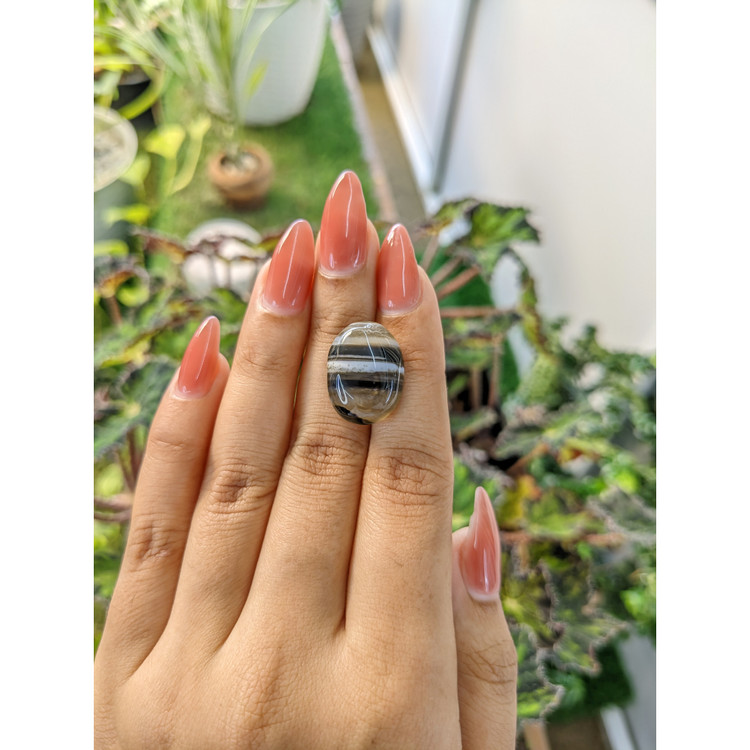 17.18 Ct. Cabochon Onyx from Madagascar