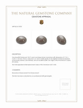 18.57 Ct. Cabochon Moonstone from Ceylon (Sri Lanka) Appraisal