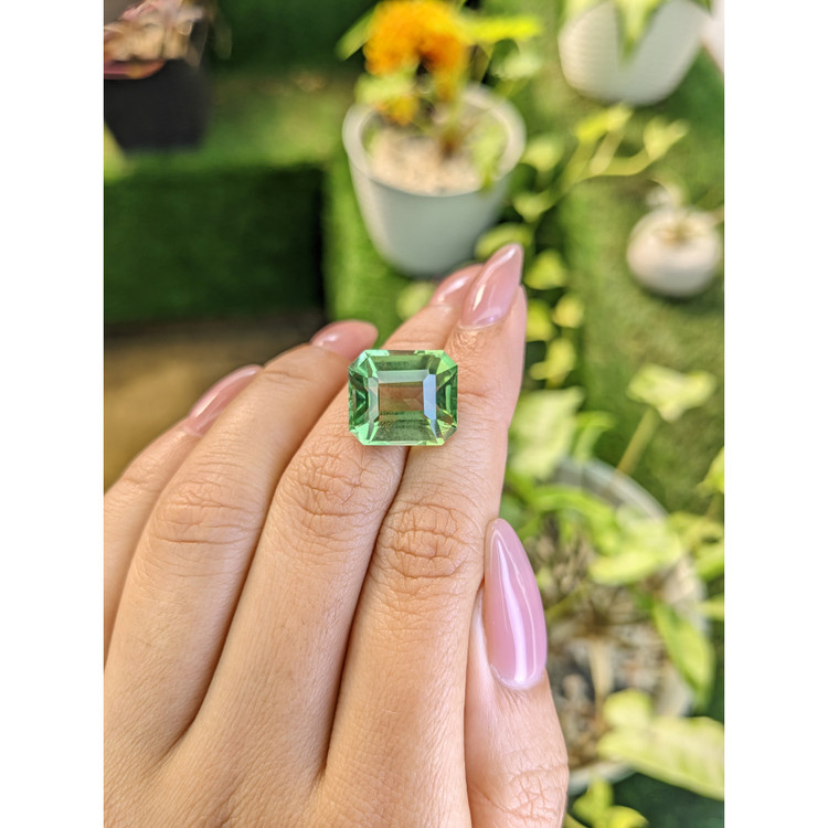 13.35 Ct. Prasiolite from Madagascar