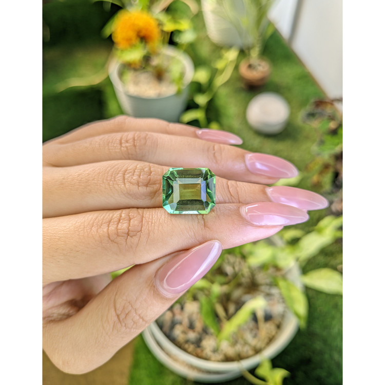 13.35 Ct. Prasiolite from Madagascar