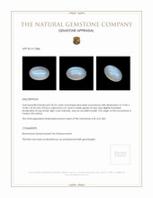 20.23 Ct. Cabochon Moonstone from Ceylon (Sri Lanka) Appraisal
