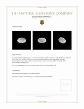 1.75 Ct. Cabochon Moonstone from Madagascar Appraisal