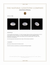 1.75 Ct. Cabochon Moonstone from Madagascar Appraisal