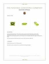 1.48 Ct. Peridot from Brazil Appraisal