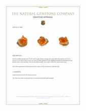 37.40 Ct. Fire Opal Appraisal