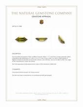 1.77 Ct. Chrysoberyl from Ceylon (Sri Lanka) Appraisal