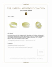 0.99 Ct. Cabochon Chrysoberyl from Ceylon (Sri Lanka) Appraisal