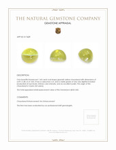 1.40 Ct. Cabochon Chrysoberyl from Ceylon (Sri Lanka) Appraisal