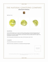 1.07 Ct. Cabochon Chrysoberyl from Ceylon (Sri Lanka) Appraisal