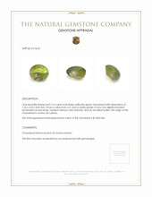 2.16 Ct. Cabochon Chrysoberyl from Ceylon (Sri Lanka) Appraisal