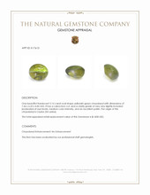 2.16 Ct. Cabochon Chrysoberyl from Ceylon (Sri Lanka) Appraisal