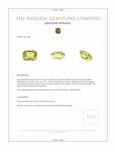 4.07 Ct. Chrysoberyl from Tanzania Appraisal