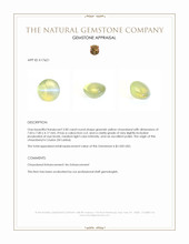 2.00 Ct. Cabochon Chrysoberyl from Ceylon (Sri Lanka) Appraisal