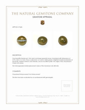 1.84 Ct. Cabochon Chrysoberyl from Ceylon (Sri Lanka) Appraisal