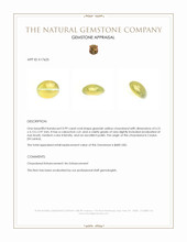 0.99 Ct. Cabochon Chrysoberyl from Ceylon (Sri Lanka) Appraisal