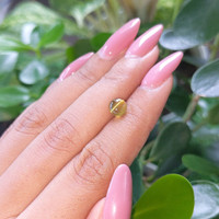 1.75 Ct. Cabochon Chrysoberyl from Ceylon (Sri Lanka) Life Style