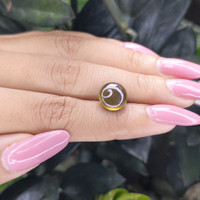 6.04 Ct. Cabochon Chrysoberyl from Ceylon (Sri Lanka) Life Style