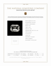 49.46 Ct. White Quartz from Madagascar Scan Report