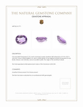 2.26 Ct. Amethyst from Brazil Appraisal