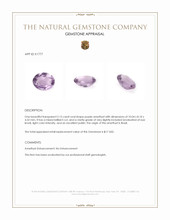 2.15 Ct. Amethyst from Brazil Appraisal