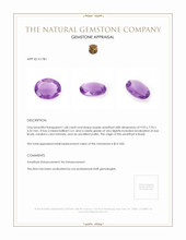 1.68 Ct. Amethyst from Brazil Appraisal