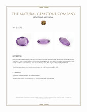 1.99 Ct. Amethyst from Brazil Appraisal
