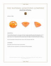 1.34 Ct. Spessartite Garnet from Namibia Appraisal