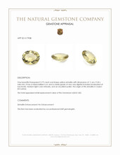 3.79 Ct. Sinhalite from Ceylon (Sri Lanka) Appraisal