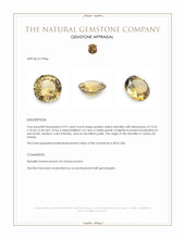 3.97 Ct. Sinhalite from Ceylon (Sri Lanka) Appraisal