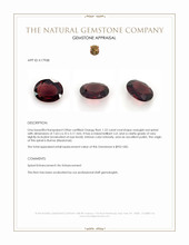 1.22 Ct. Orangish Red Spinel from Burma (Myanmar) Appraisal