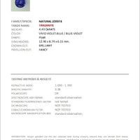 4.42 Ct. Tanzanite from Tanzania Scan Report