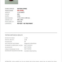 1.14 Ct. Spinel from Burma (Myanmar) Scan Report