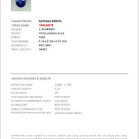 1.36 Ct. Tanzanite from Tanzania Scan Report