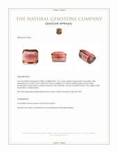 6.57 Ct. Tourmaline from Afghanistan Appraisal