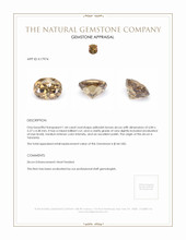 1.44 Ct. Zircon from Tanzania Appraisal