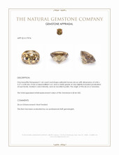 1.44 Ct. Zircon from Tanzania Appraisal