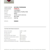 4.18 Ct. Rubellite Tourmaline from Nigeria Scan Report