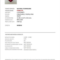 4.18 Ct. Rubellite Tourmaline from Nigeria Scan Report