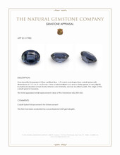 1.70 Ct. Blue Cobalt Spinel from Tanzania Appraisal