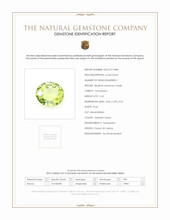0.65 Ct. Yellowish Green Chrysoberyl from Ceylon (Sri Lanka) Scan Report