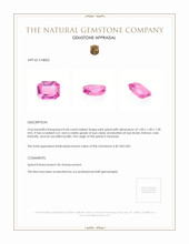 0.68 Ct. Pink Spinel from Tanzania Appraisal