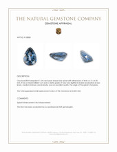 1.54 Ct. Blue Spinel from Tanzania Appraisal